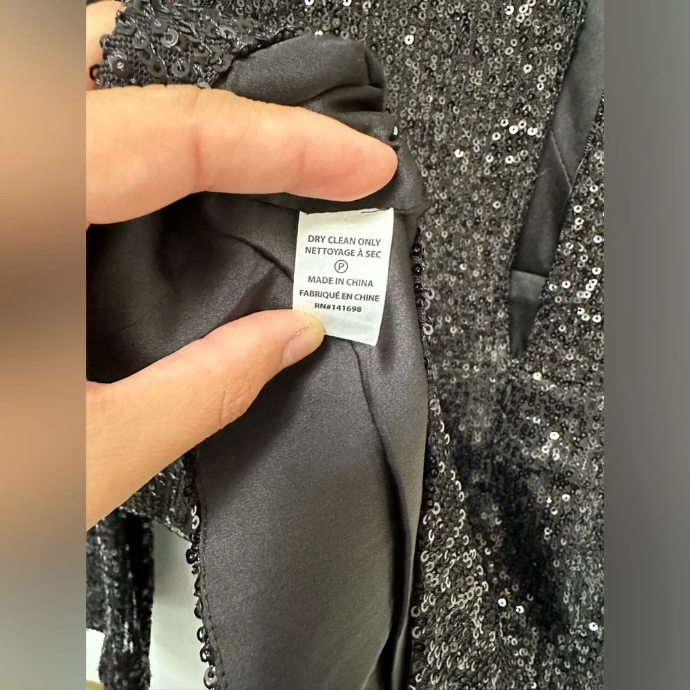 RAMY BROOK Reba Sequin V-Neck Cocktail Party Evening Mini Wrap Dress Size 8 NWT - Picture 11 of 14